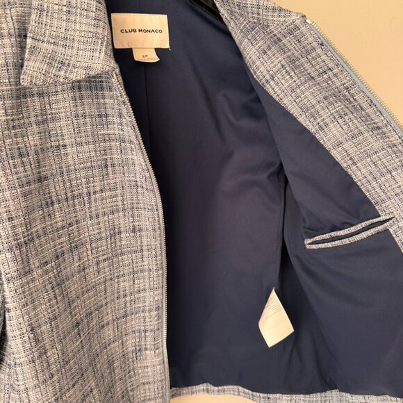 Club Monaco Cropped Tweed Jacket - Picture 8 of 12